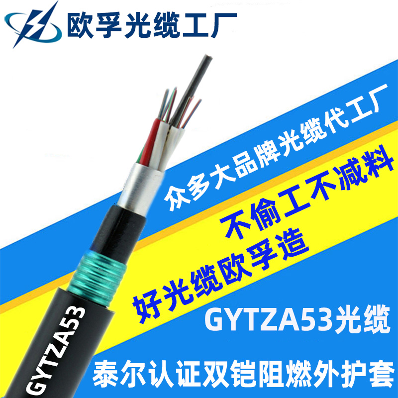 GYTZA53-4B1.3  4芯雙鎧阻燃光纜